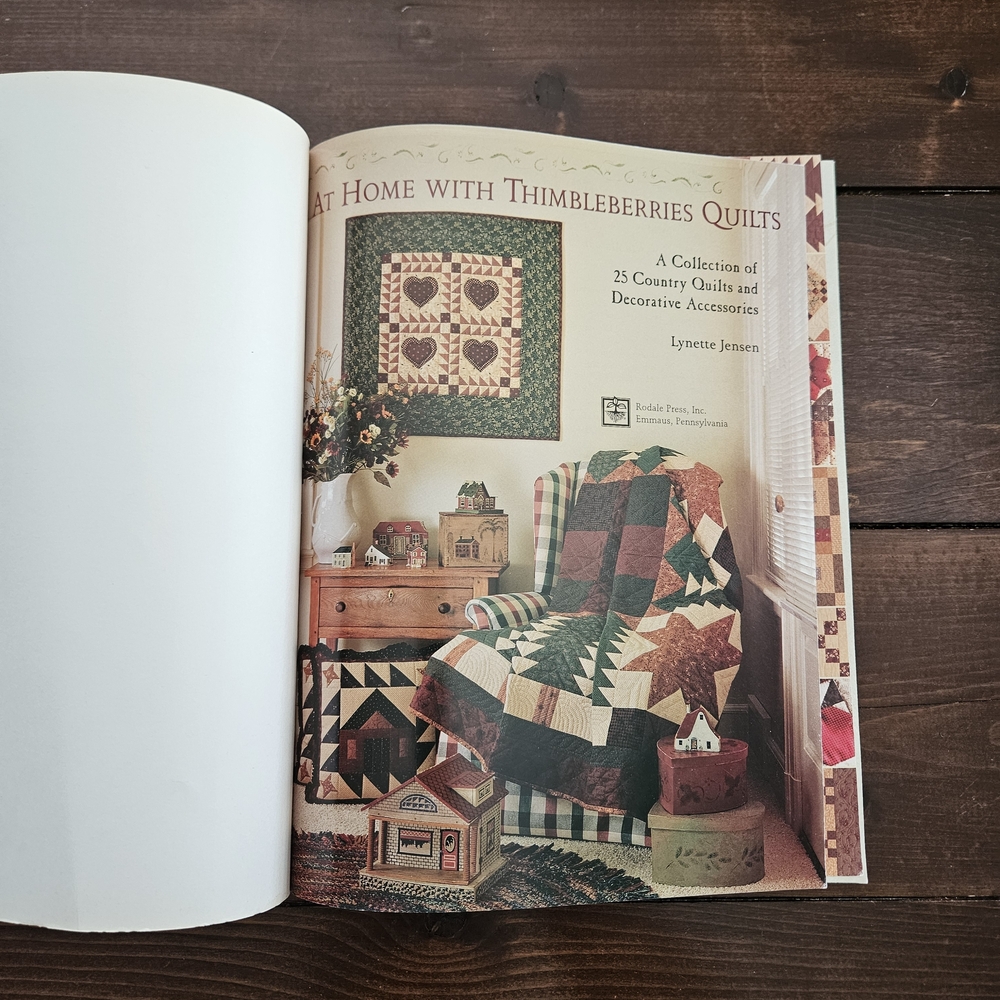 At Home with Thimbleberries Quilts by Lynette Jensen Paperback Sewing Book - Picture 2 of 10